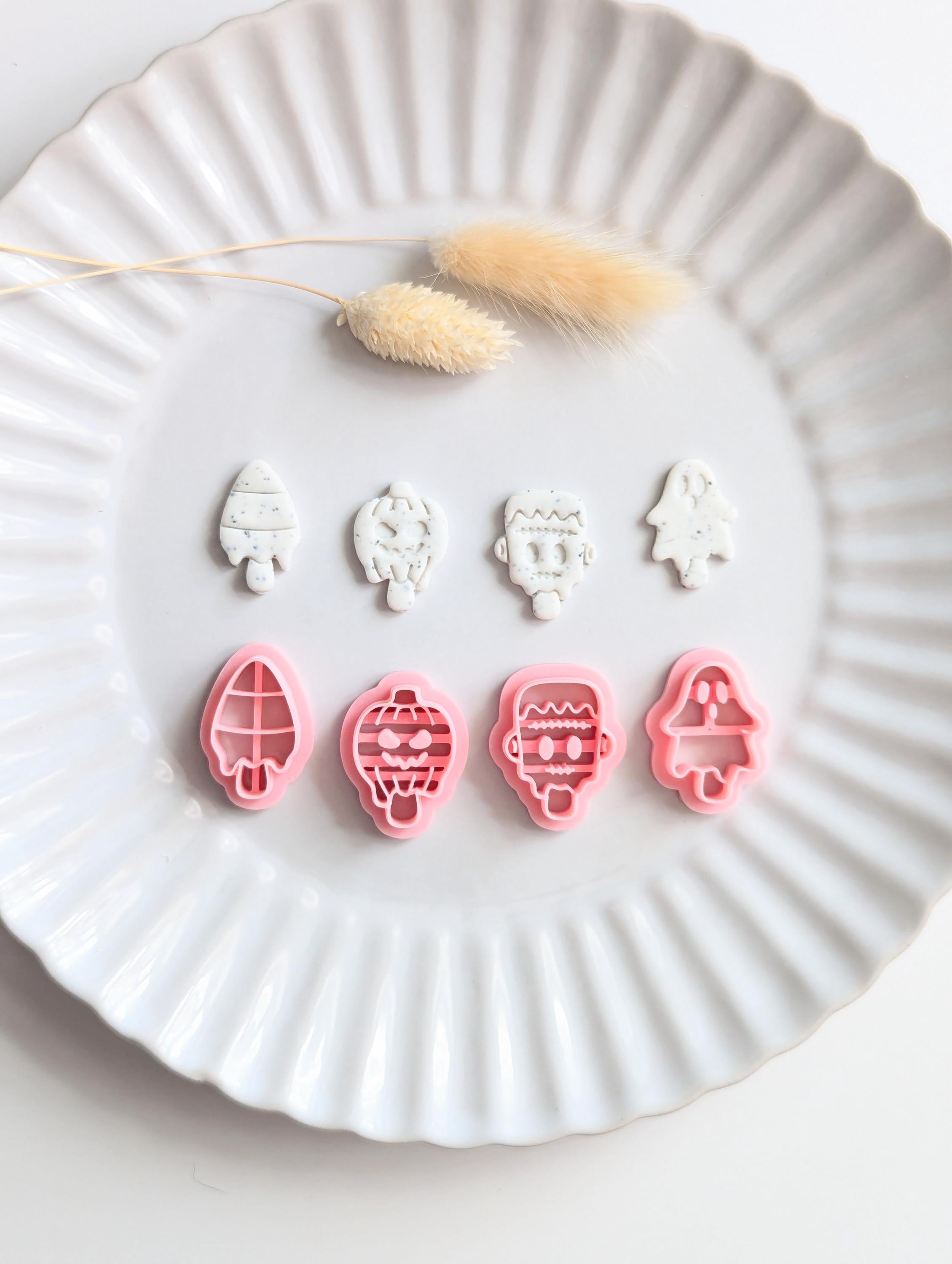 Halloween ice cream polymer clay cutter