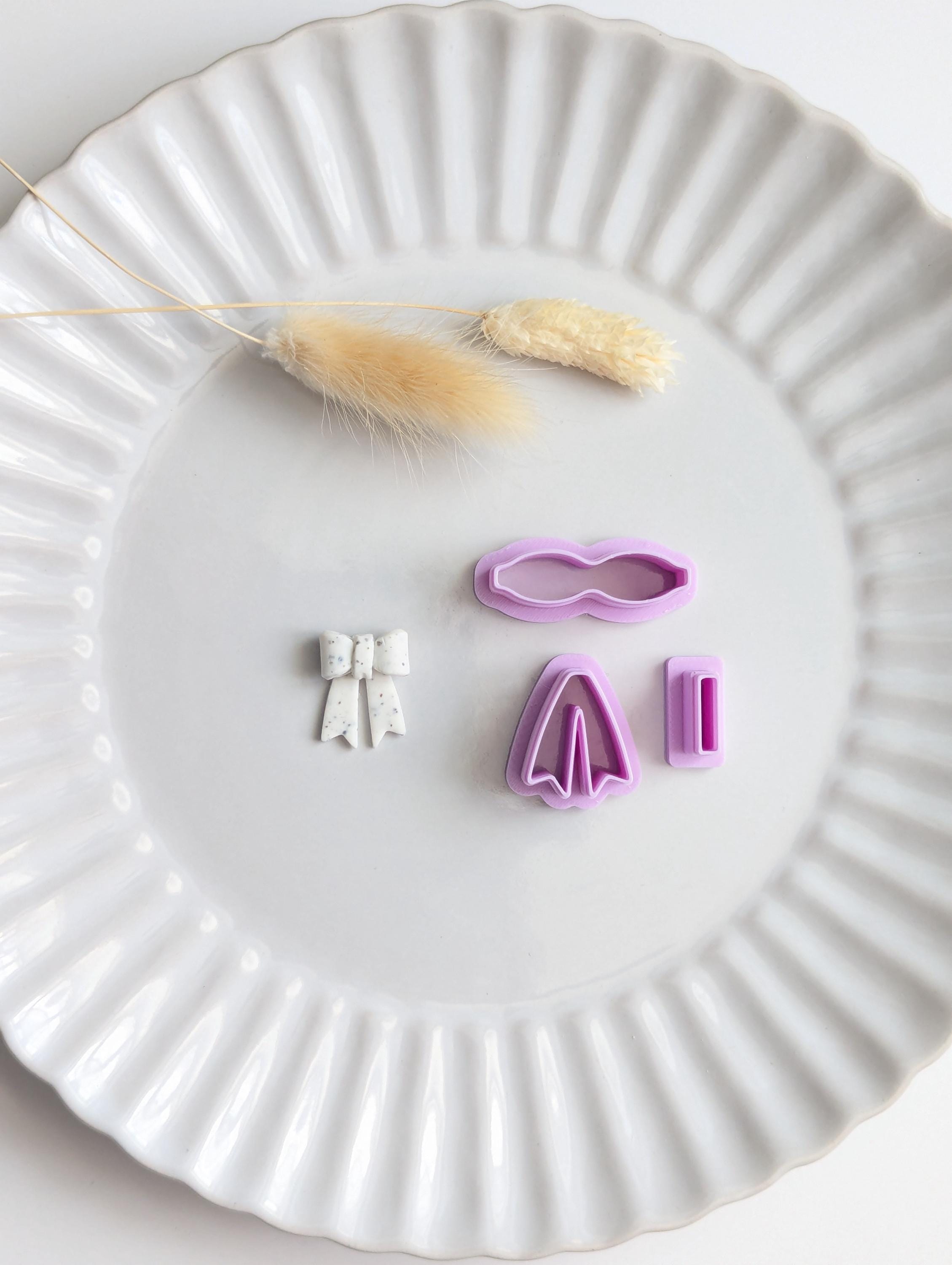 3D Bow builder polymer clay cutter set