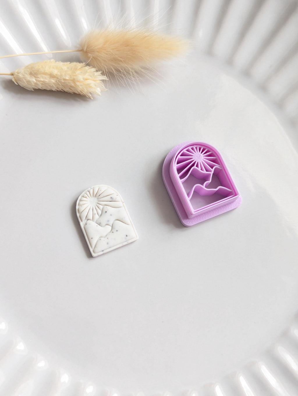 Mountain window polymer clay cutter