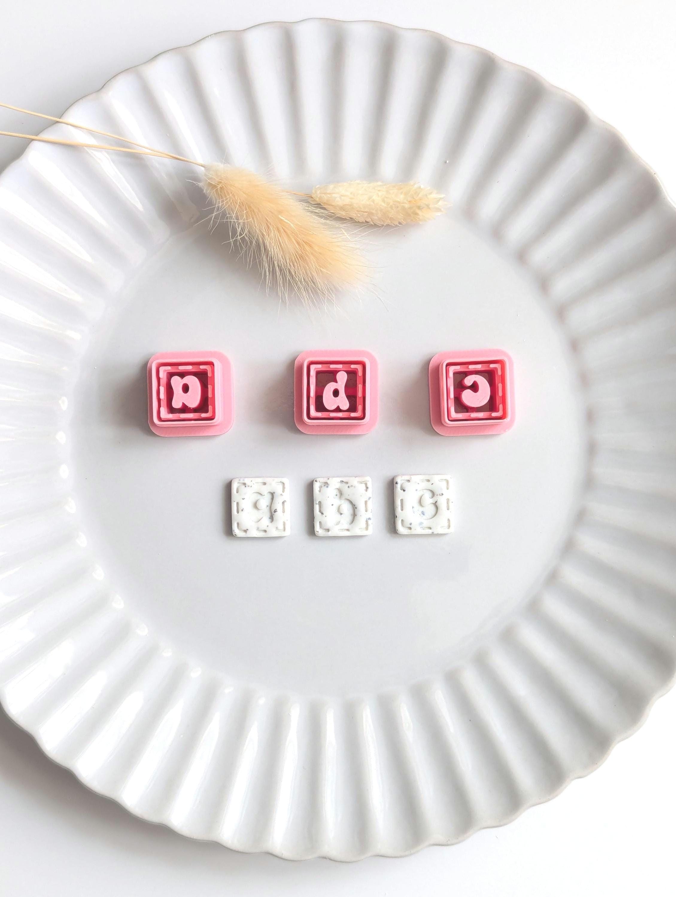 ABC cubes polymer clay cutter set