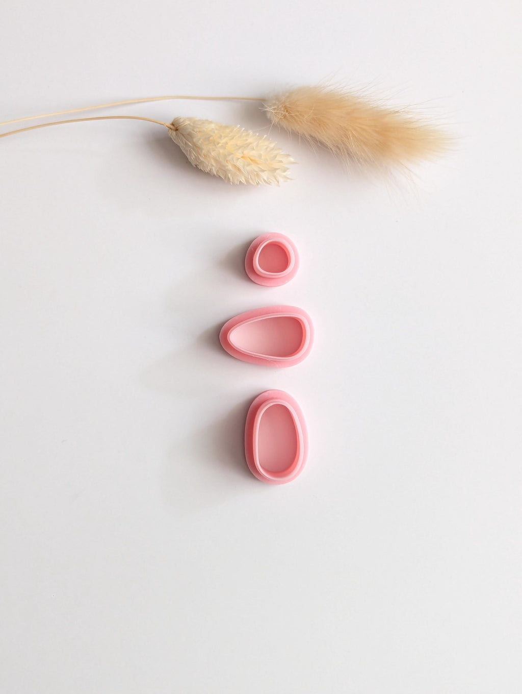 Pebble dangle polymer clay cutter set