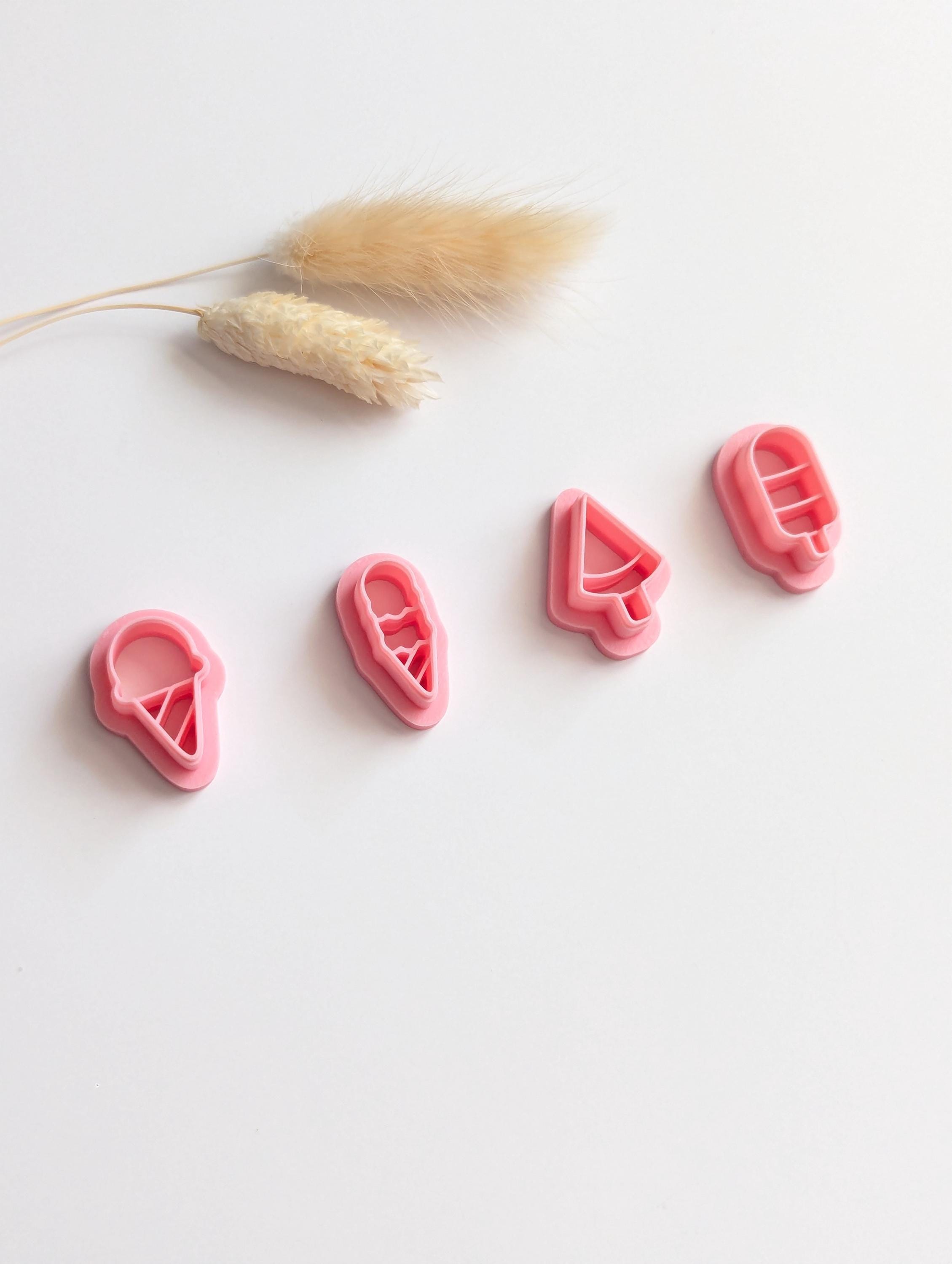 Icecream polymer clay cutters