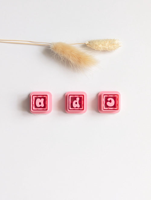 ABC cubes polymer clay cutter set