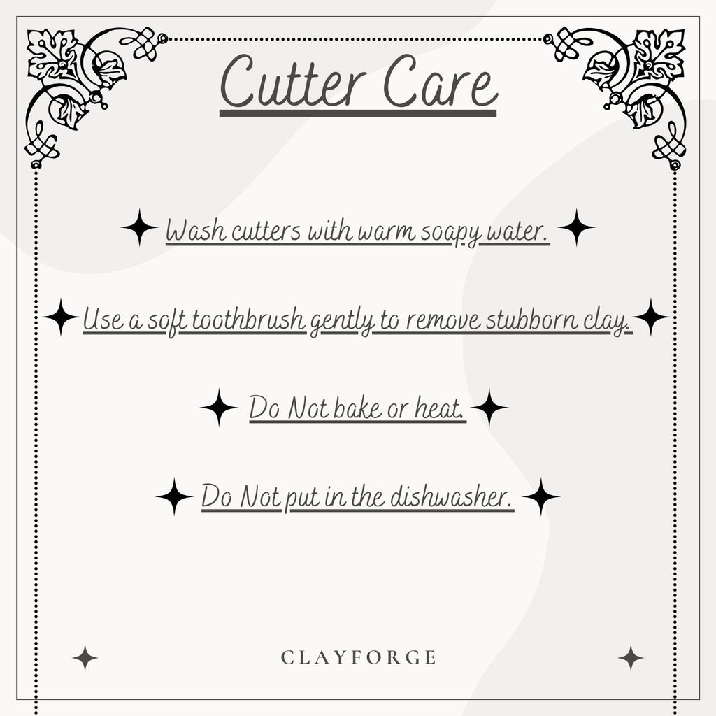 Elegant drop leaf polymer clay cutter set