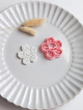 Skull flower polymer clay cutter