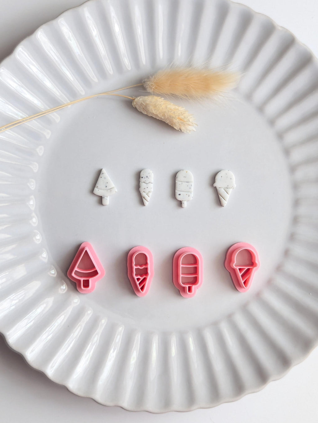 Icecream polymer clay cutters