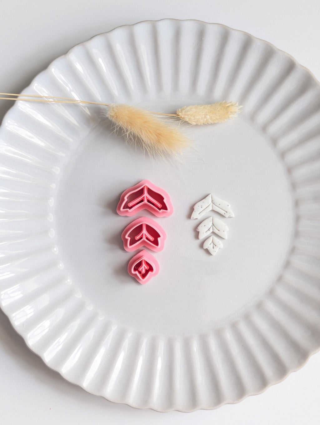 3 Tiered maple leaf dangle polymer clay cutter set