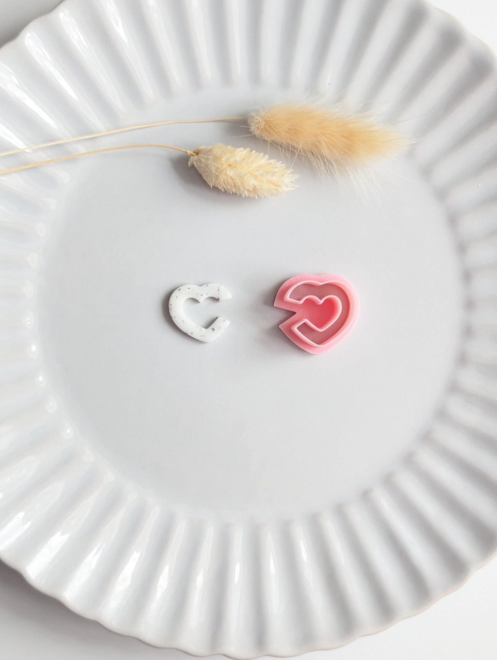 Heart hoop polymer clay cutter