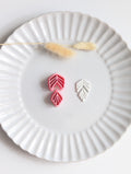 Elegant drop leaf polymer clay cutter set