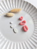 Pebble dangle polymer clay cutter set