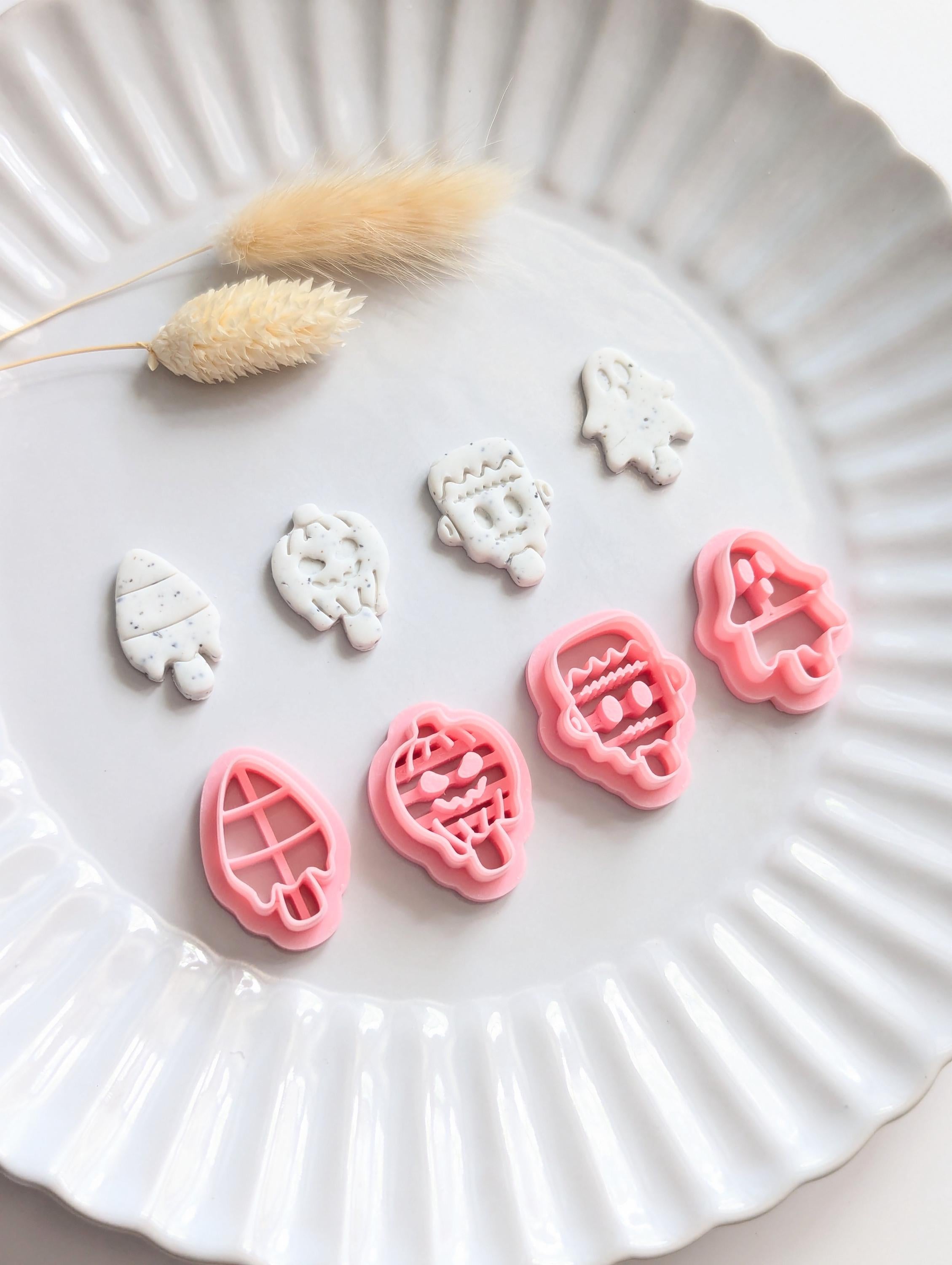 Halloween ice cream polymer clay cutter
