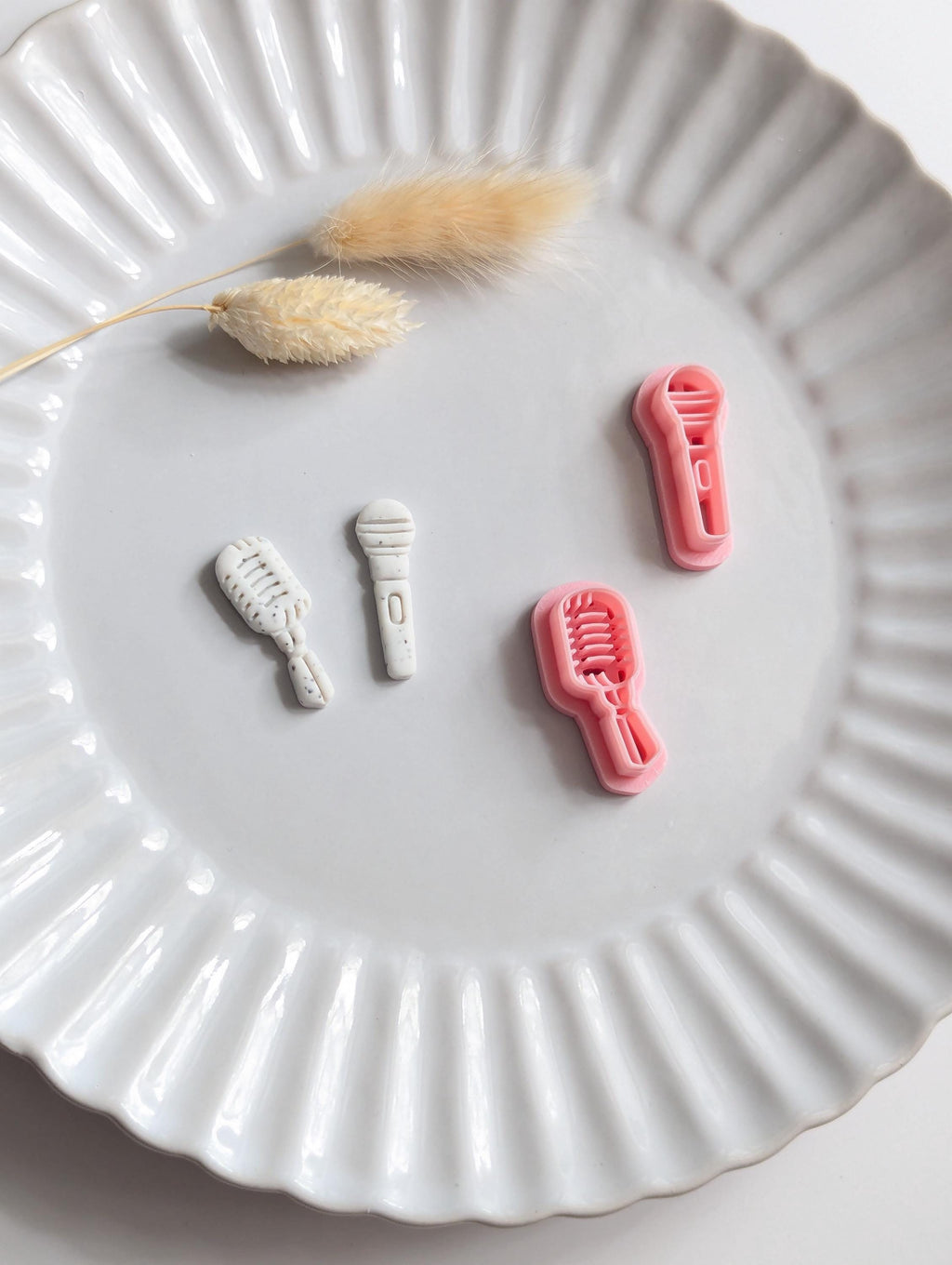Microphone polymer clay cutter set