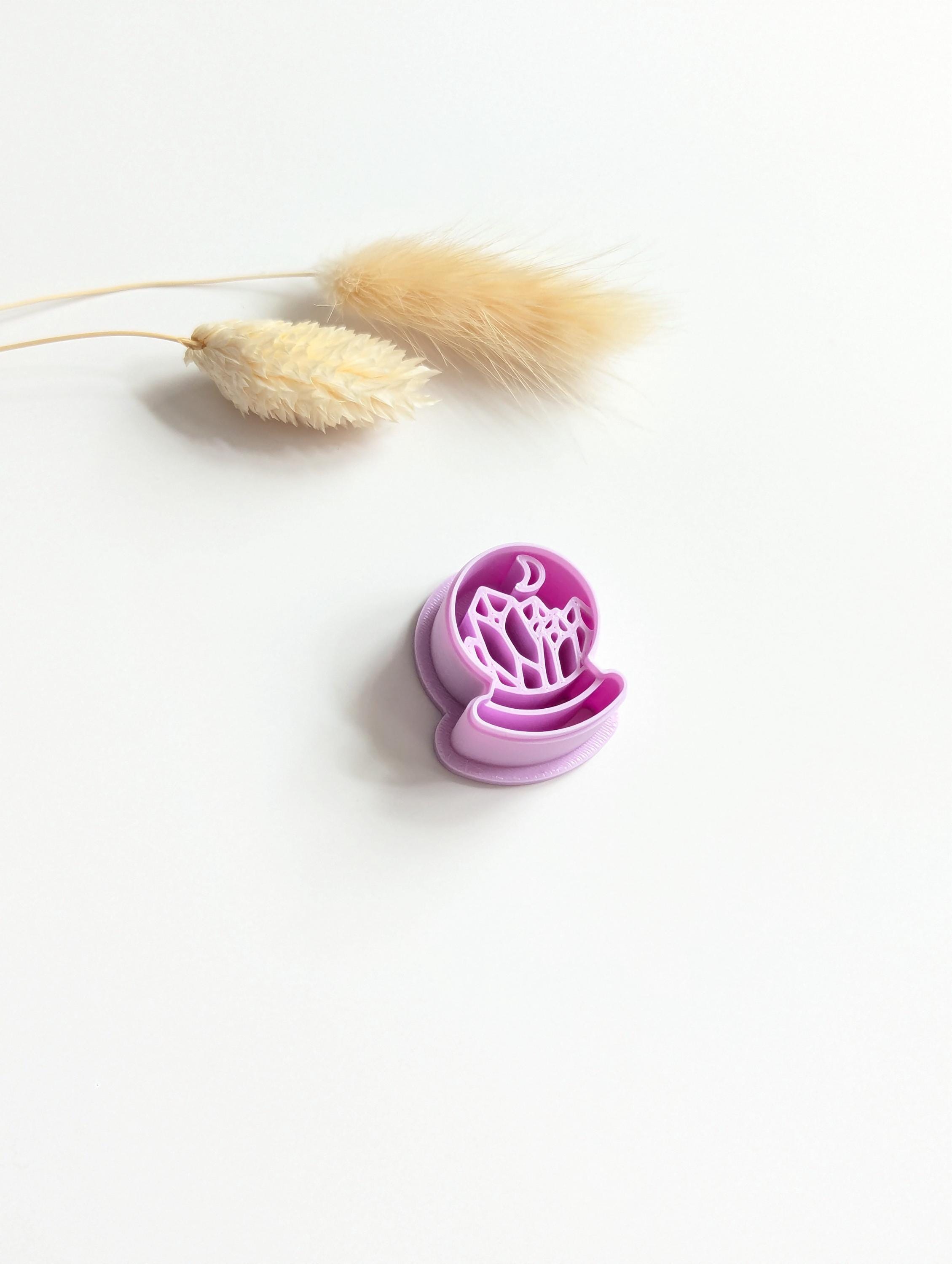 Crystal ball polymer clay cutter